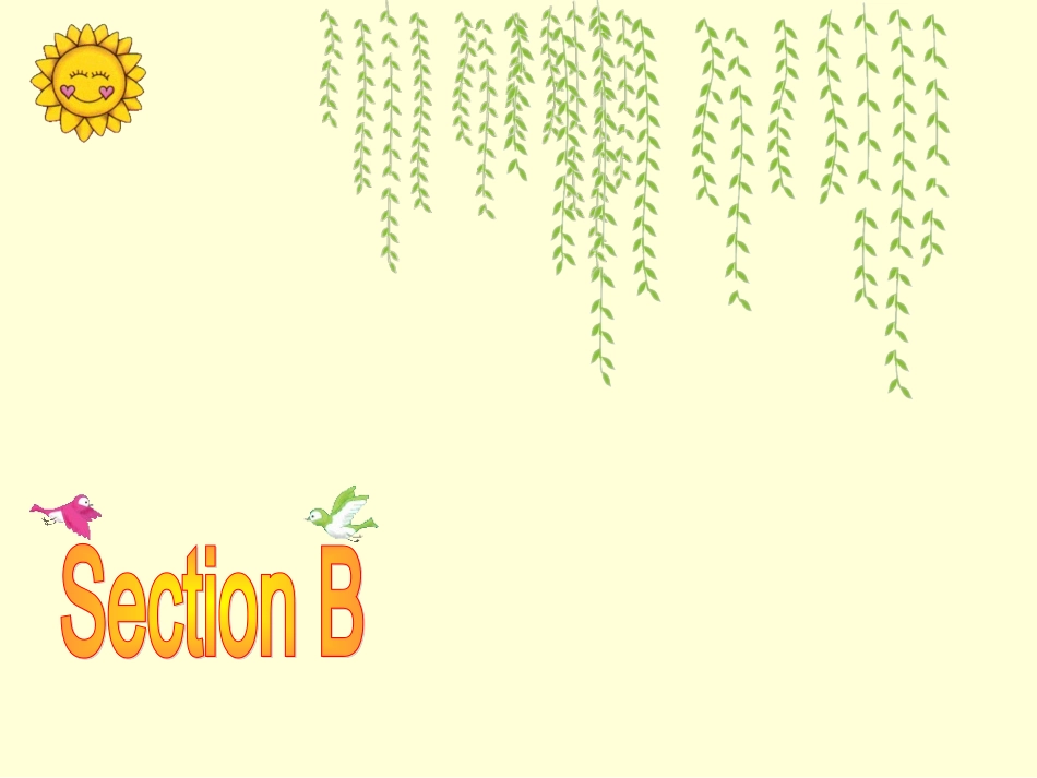 2012秋新版七上Unit6(B)教学课件_第2页