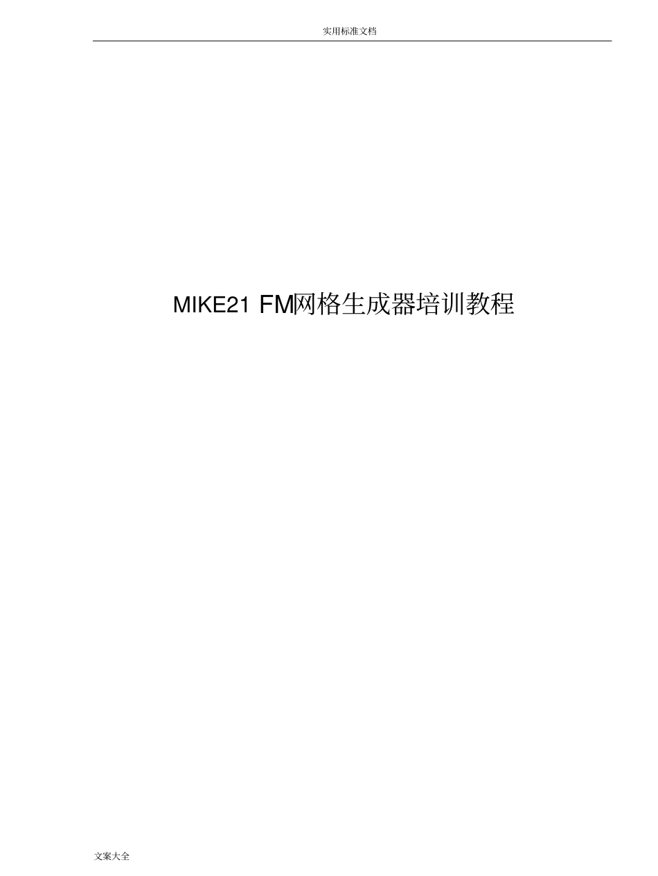 mike21fm网格生成器中文教程_第1页