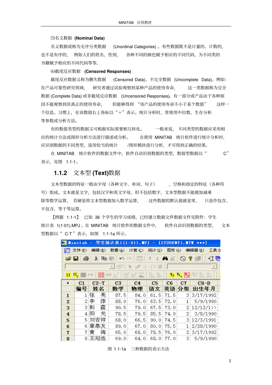minitab基础知识解读_第2页