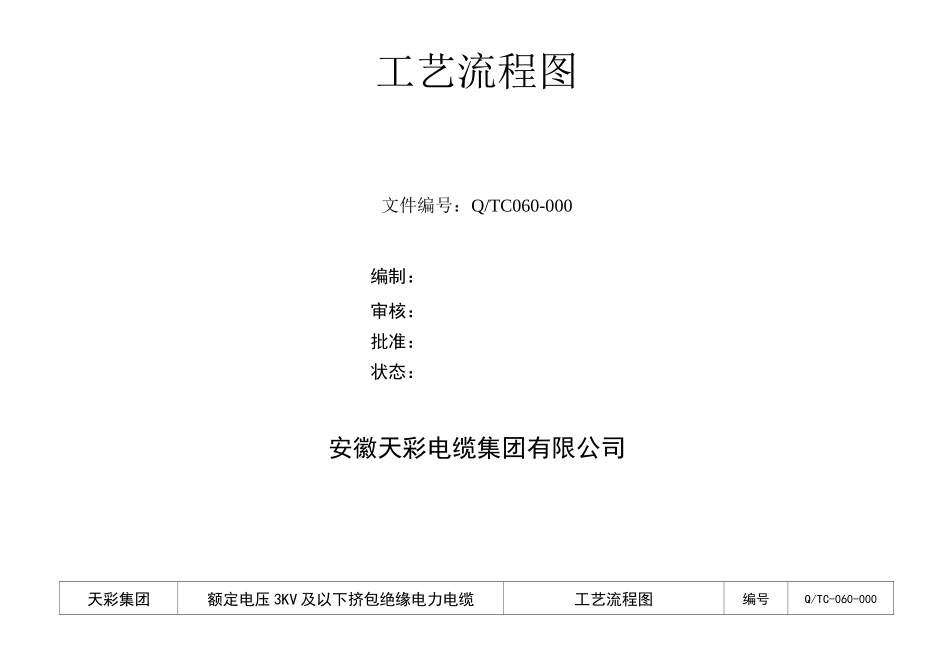 电缆工艺流程图_第1页