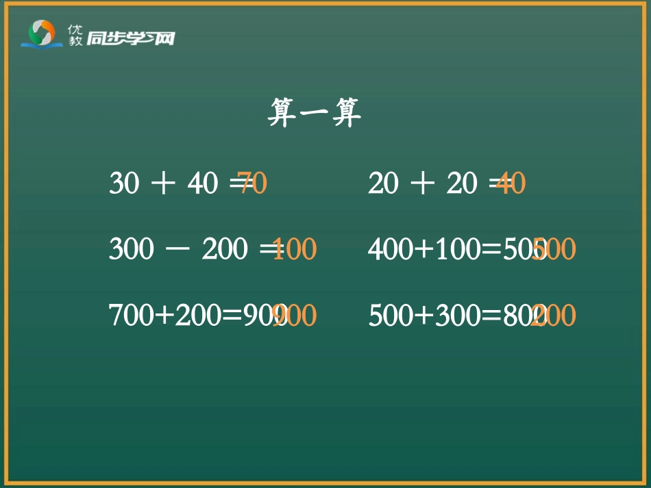 《几百几十加、减几百几十（例3）》教学课件_第2页