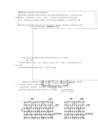 承插型盘扣式脚手架作业标准及检测标准!