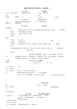 MSDS-ABS