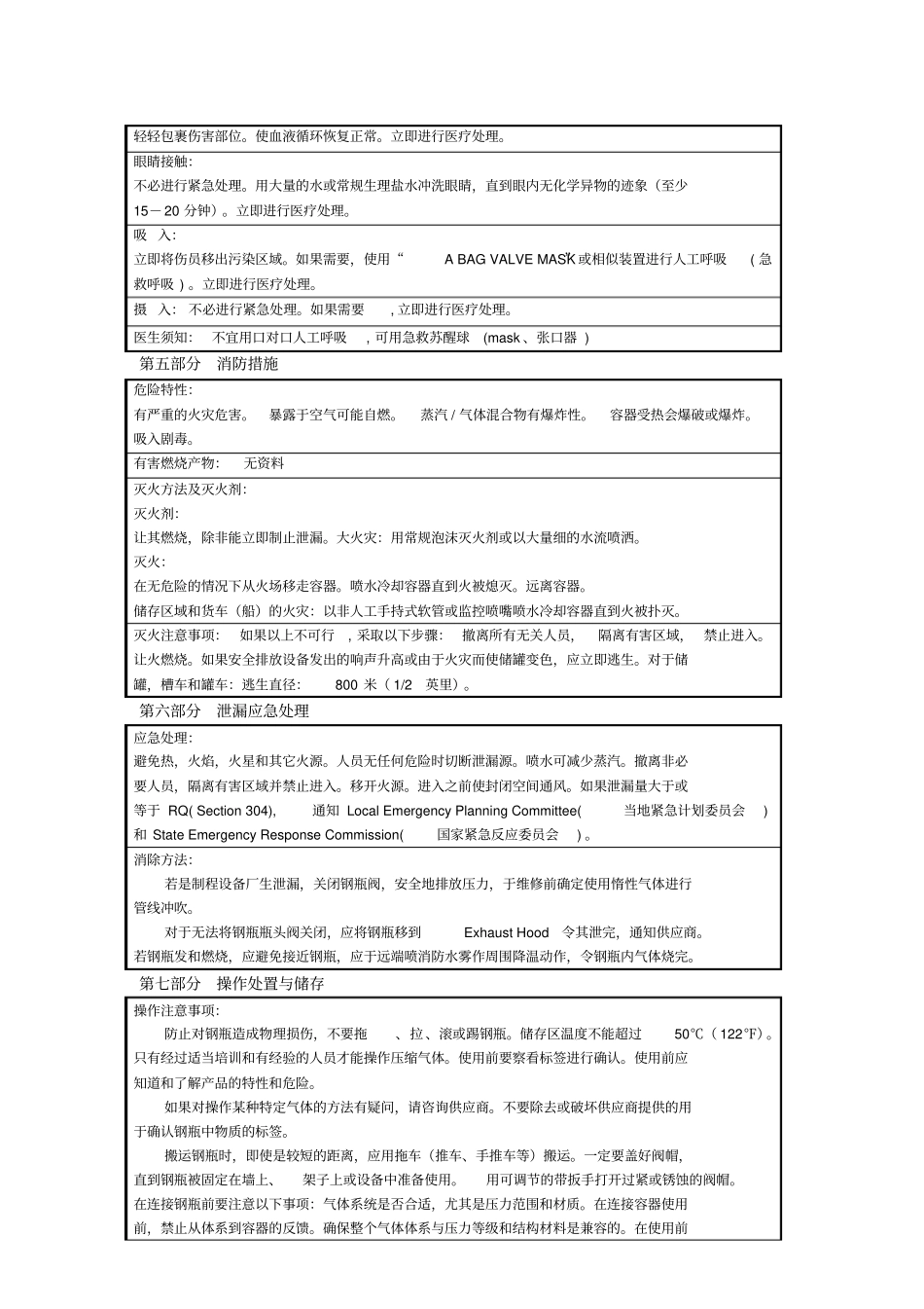 MSDS_1%PHHe混合气体_第2页