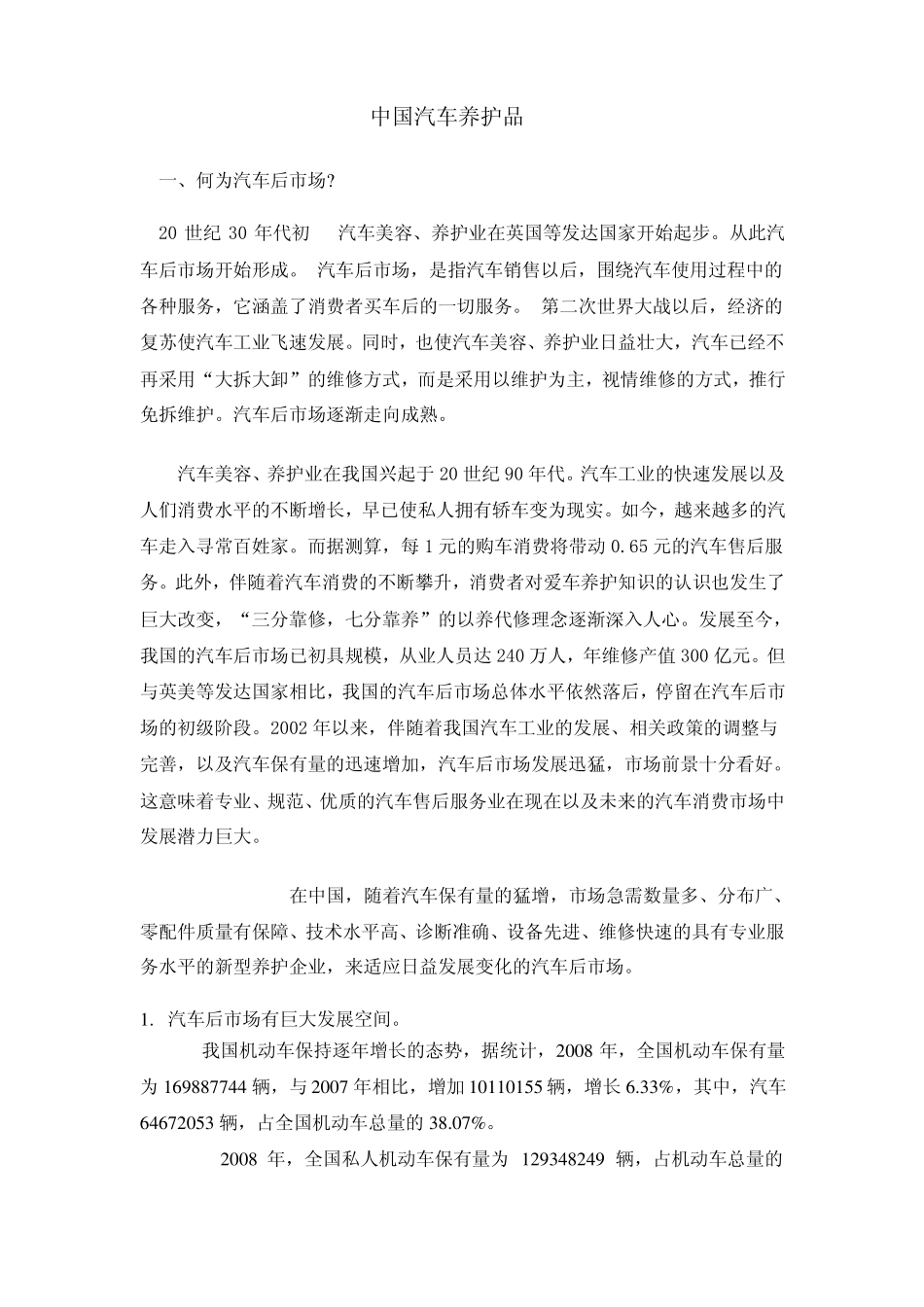 汽车养护品市场_第1页