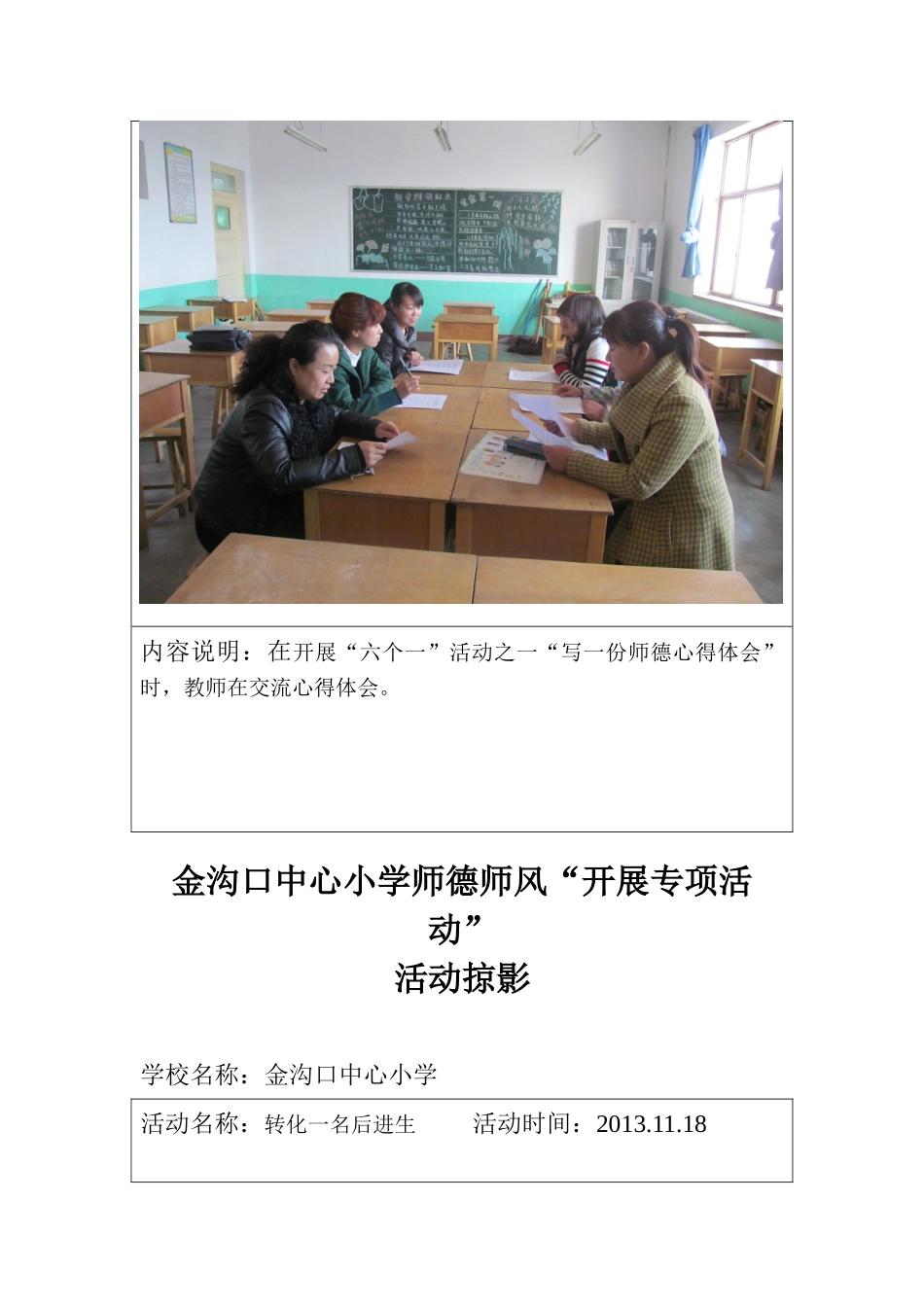 金沟口小学师德师风活动掠影_第3页