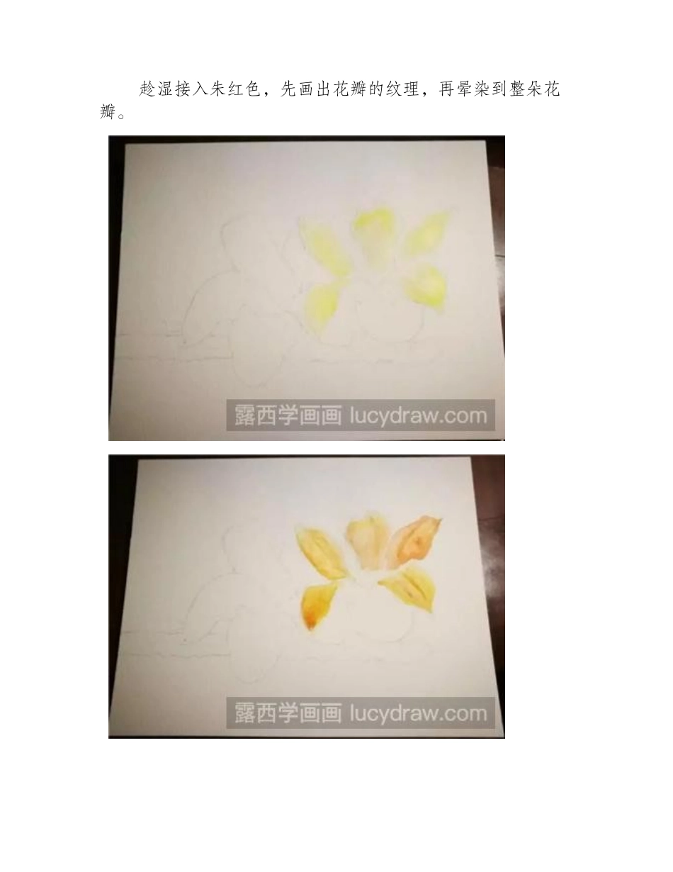 水彩画教程：教你画木棉花水彩画教程_第2页