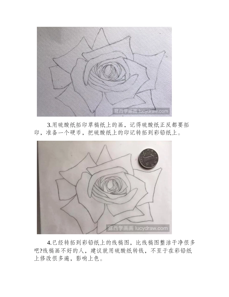 盛放的玫瑰彩铅画怎么画_彩铅画教程_第2页