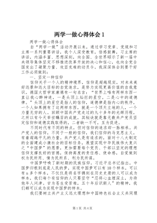 两学一做心得体会1