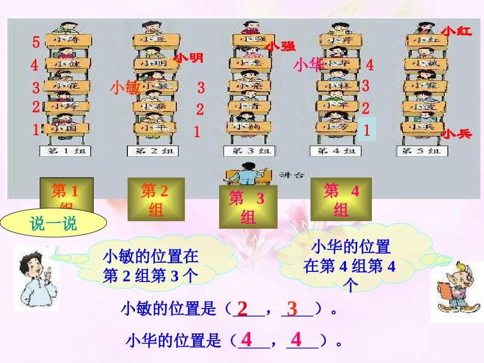 四年级上册：确定位置(一)_方向与位置1(北师大版)_第3页