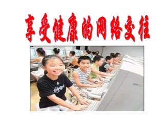 八年级政治享受健康的网络交往