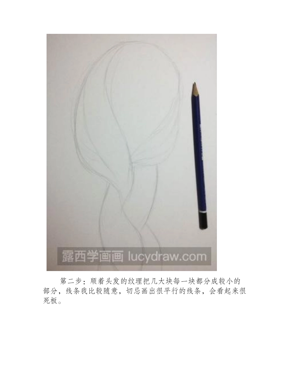 素描头发的画法素描教程_第2页