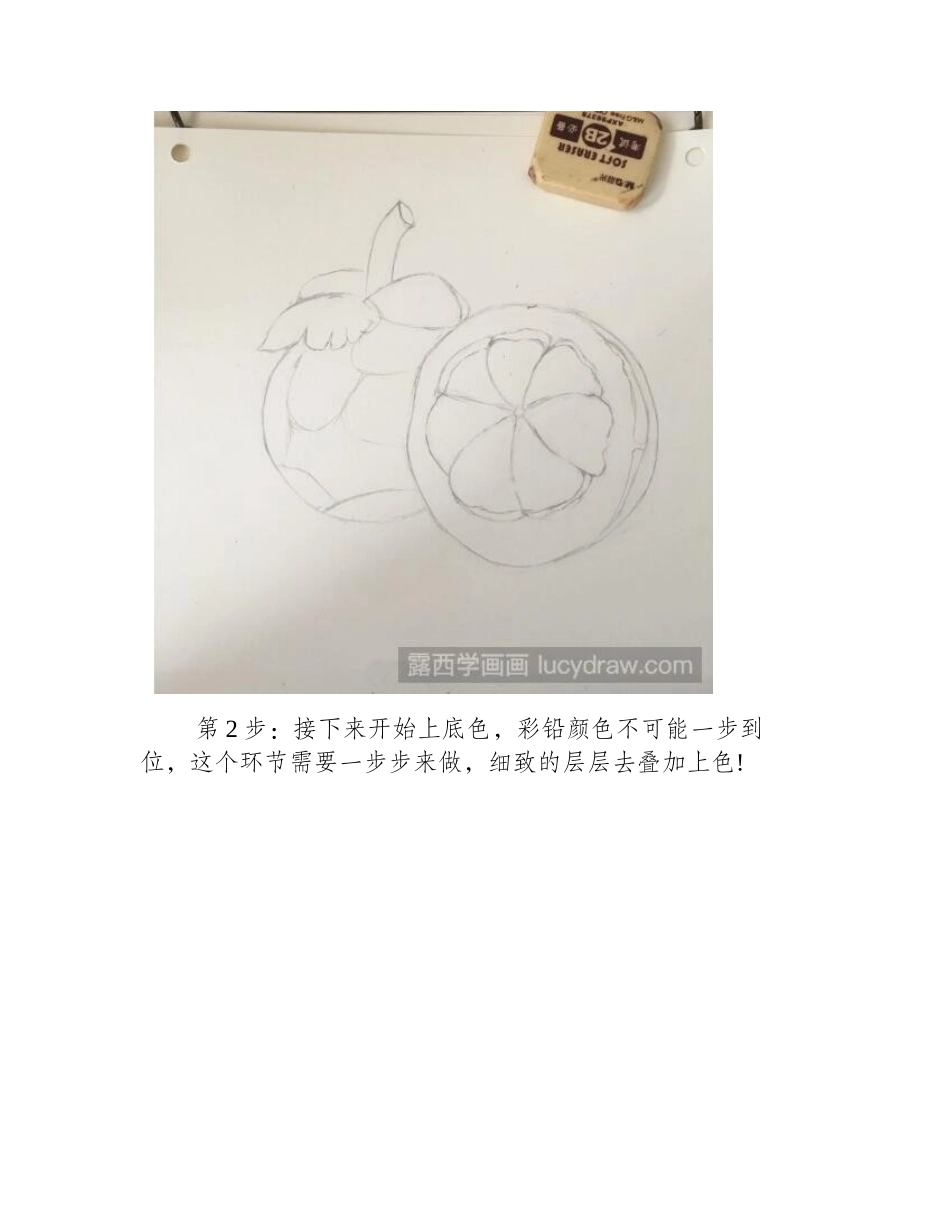 山竹彩铅画教程彩铅画教程_第2页