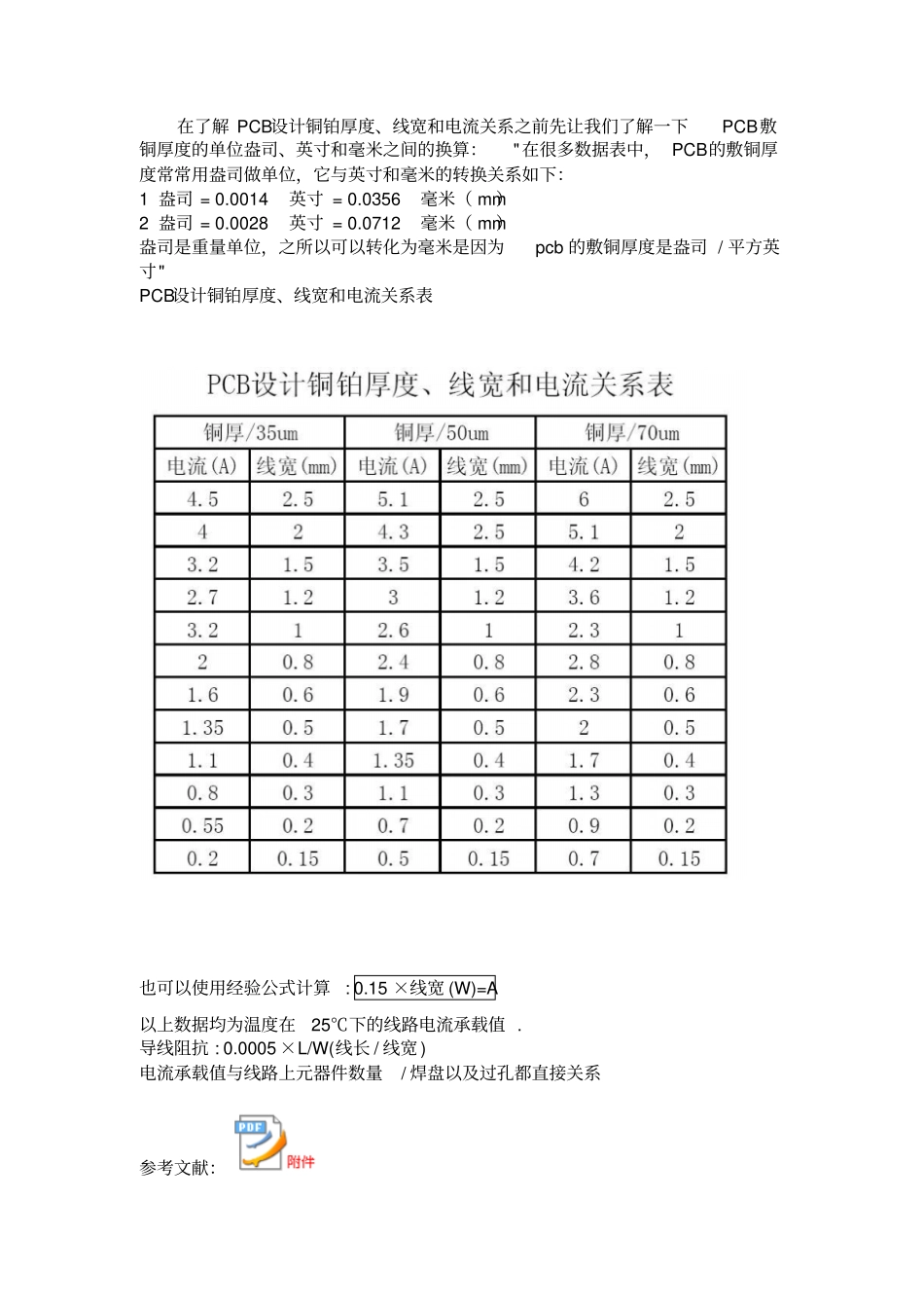 PCB线宽电流和温升的关系模板_第3页