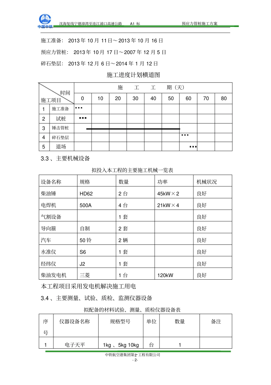 PC管桩施工方案_第2页