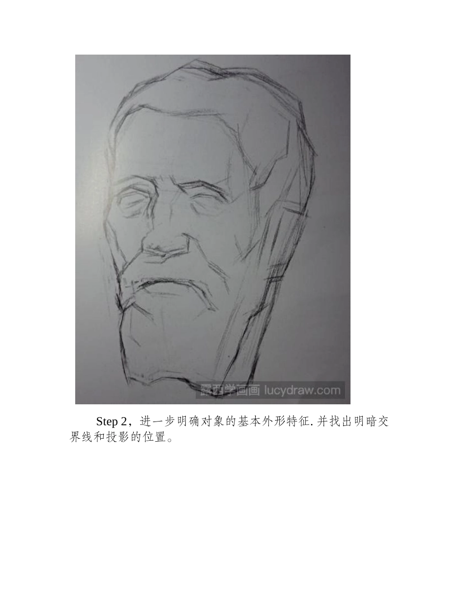 素描石膏像米开朗琪罗的画法素描教程_第2页