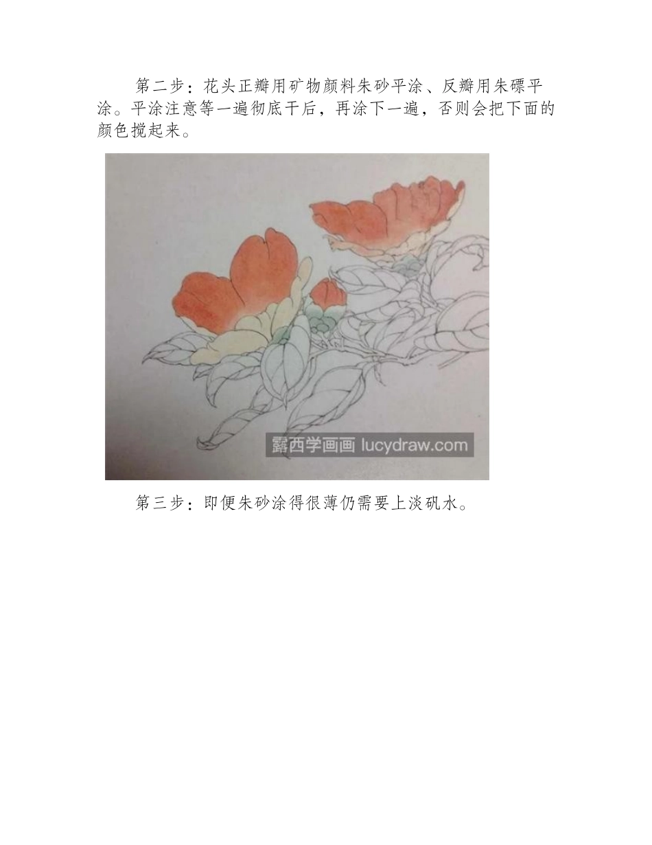 山茶花怎么画_有哪些工笔绘画步骤_工笔画教程_第2页