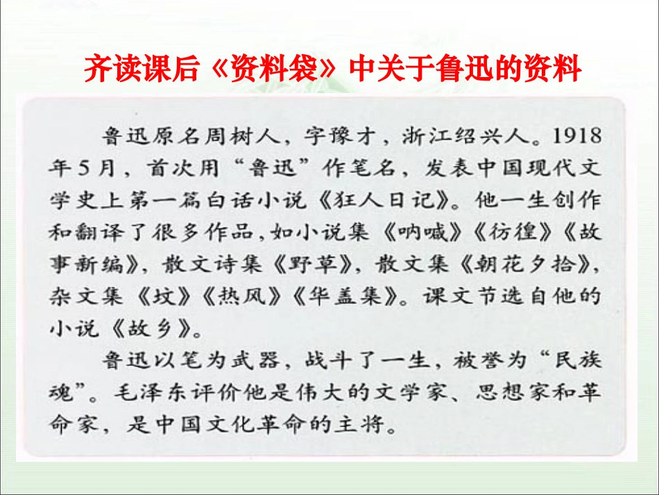 《少年闰土》教学课件1_第3页