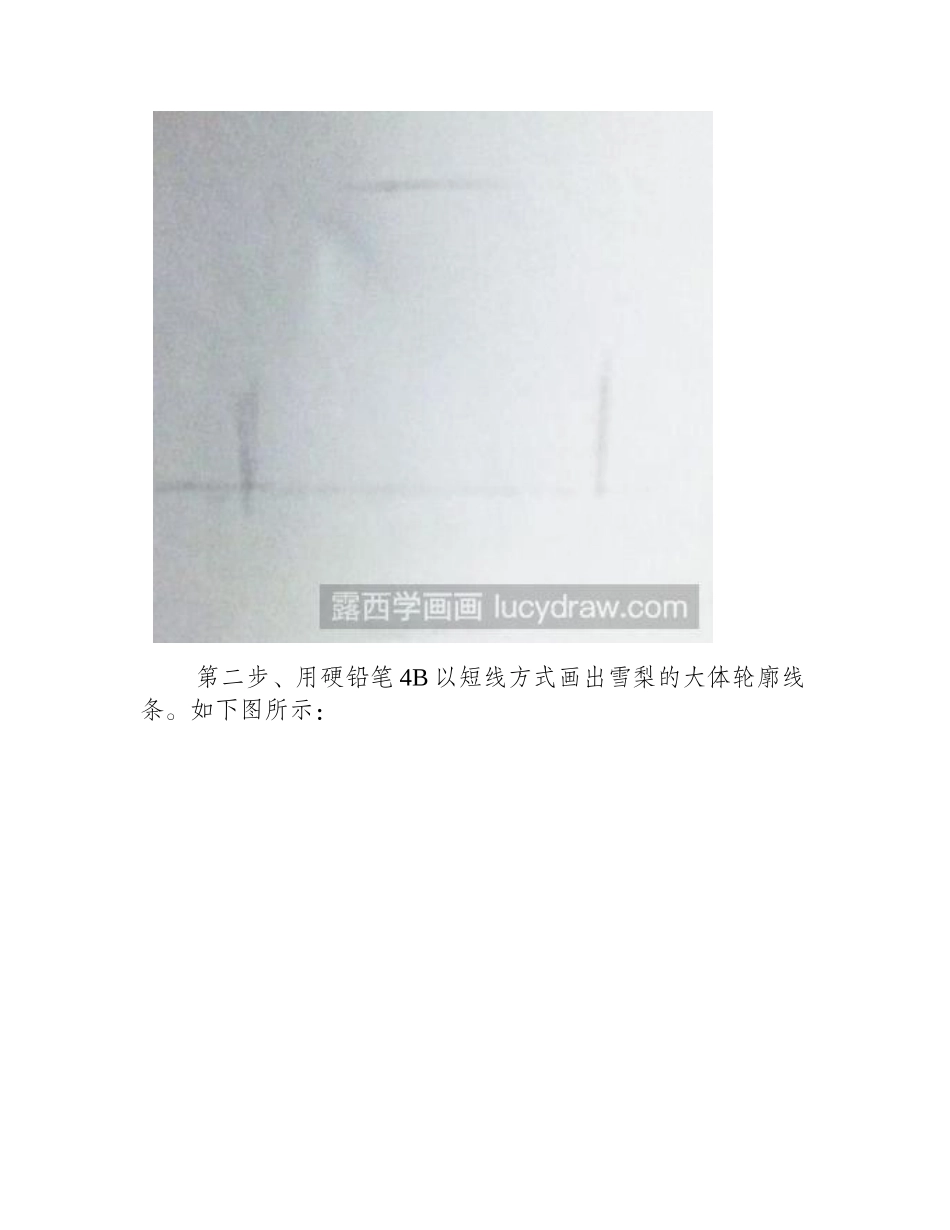 素描教程：教你画水果梨素描教程_第2页
