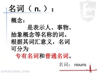 英语名词讲解