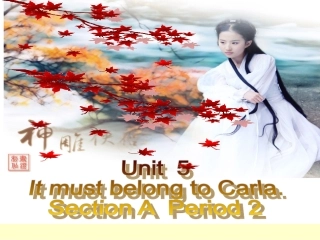 英语(新目标)九年级_Unit_5__It_must_belong_to_Carla_Section_A_课件