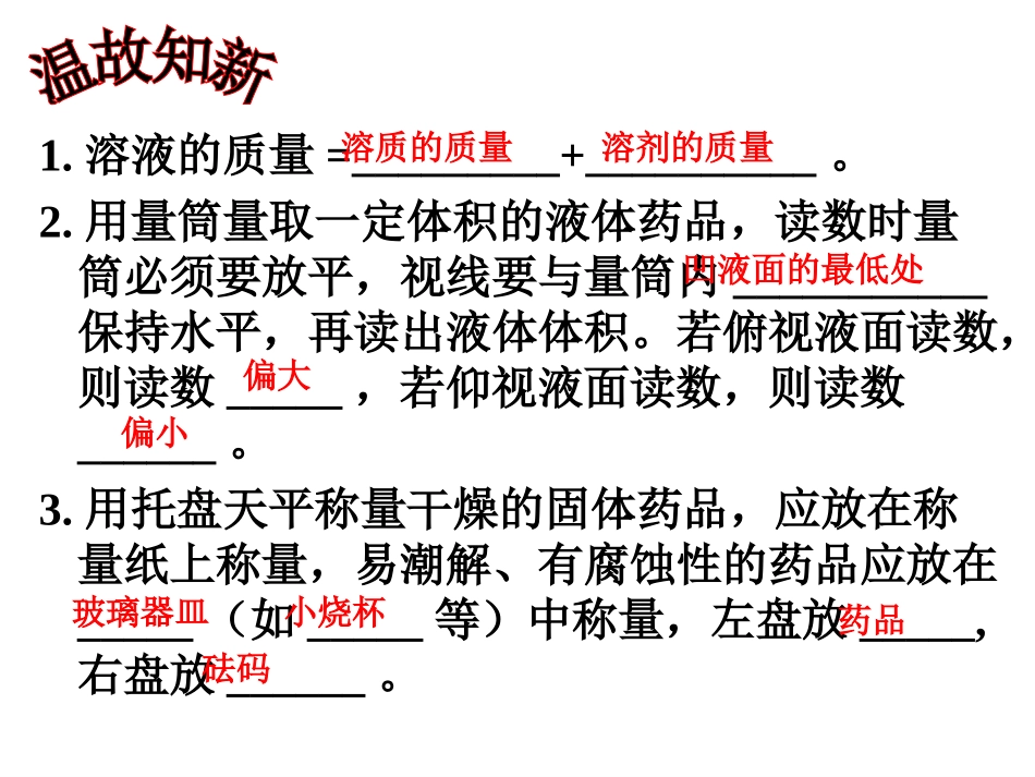 课题3溶液的浓度1_第2页
