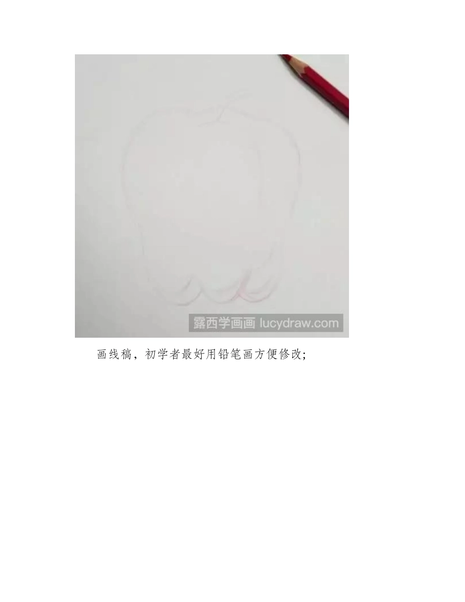 蛇果彩铅画教程彩铅画教程_第2页