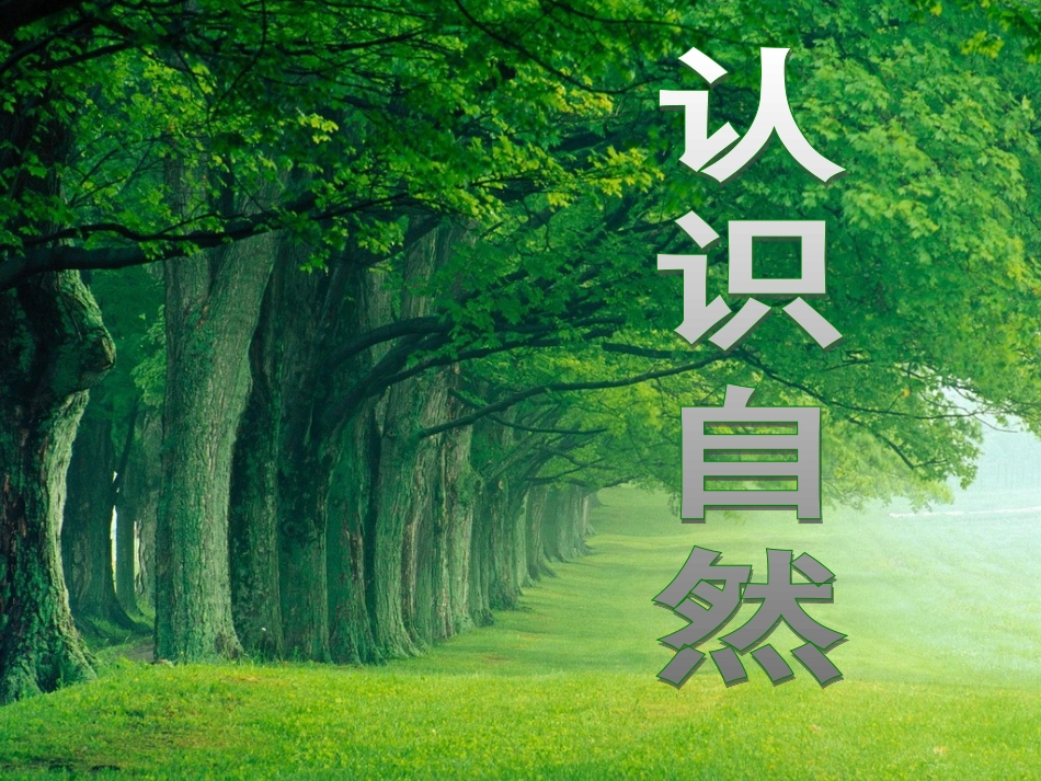 人三年级品德《认识自然》课件_第1页