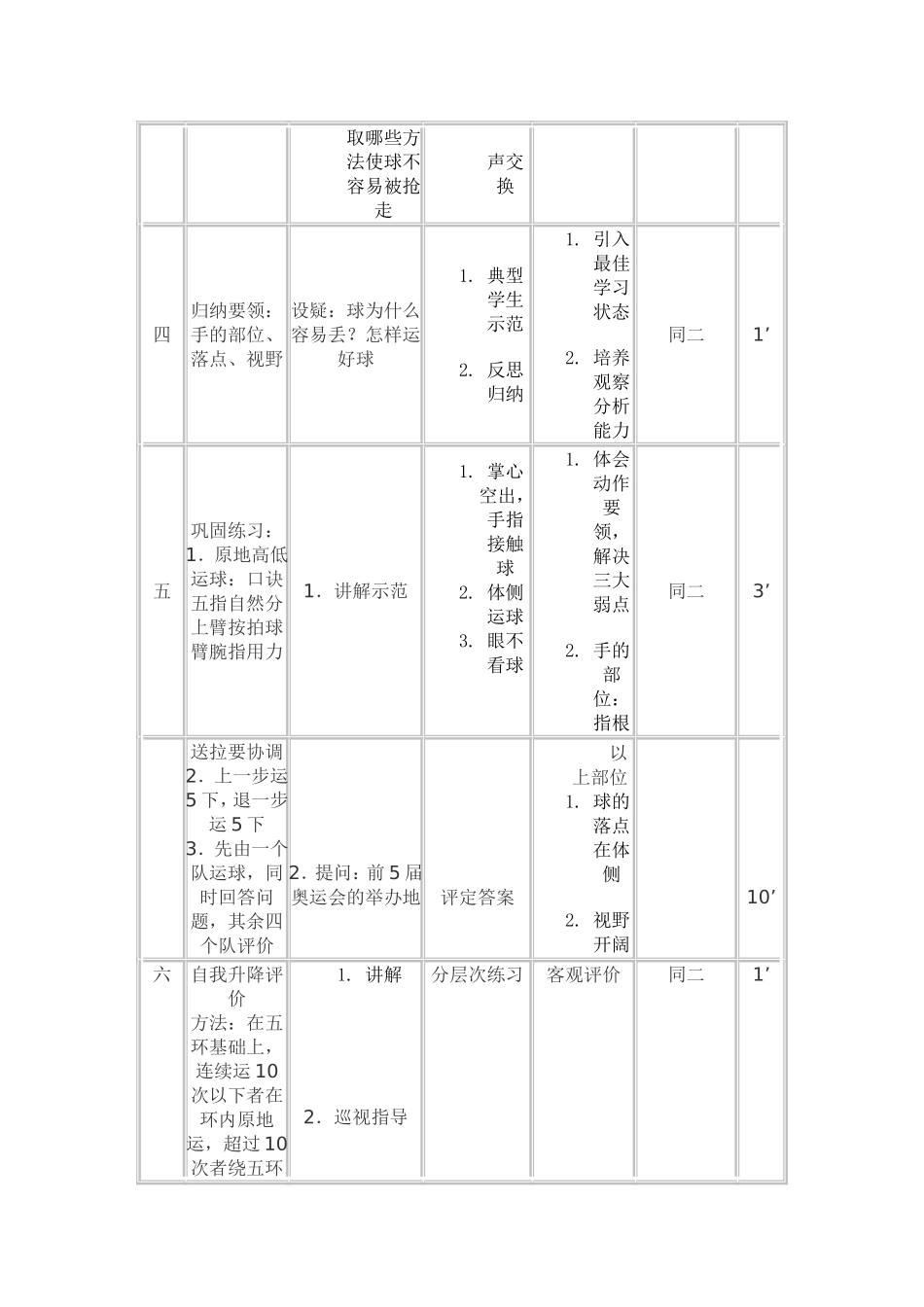 体育课教案二_第2页