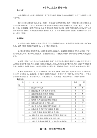 中华大家庭教案2