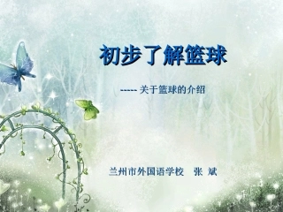 关于篮球的介绍