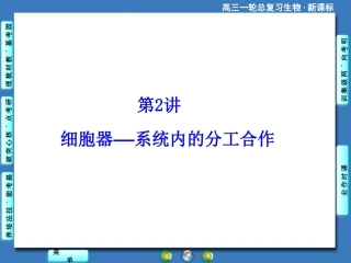 2015《课堂新坐标》高考生物大一轮复习配套课件：必修1-第2单元-第2讲_细胞器——系统内的分工合作