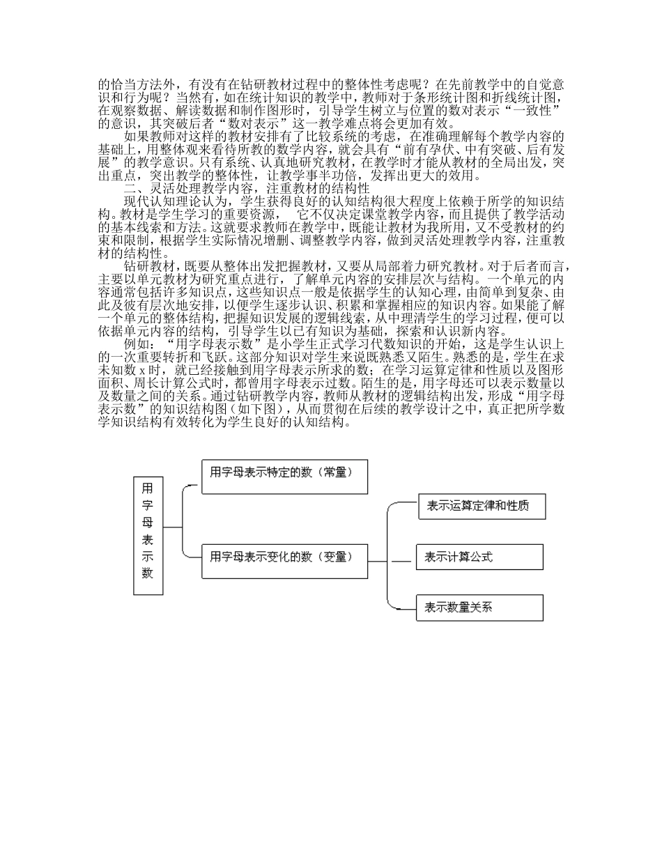关于深入钻研小学数学教材的几点做法_第2页