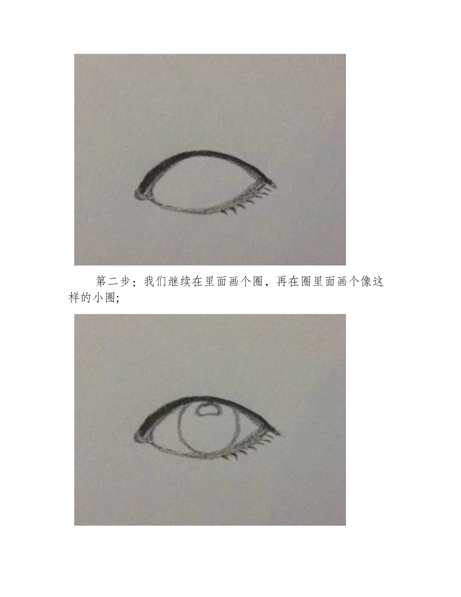 素描人物眼睛的基本画法素描教程_第2页