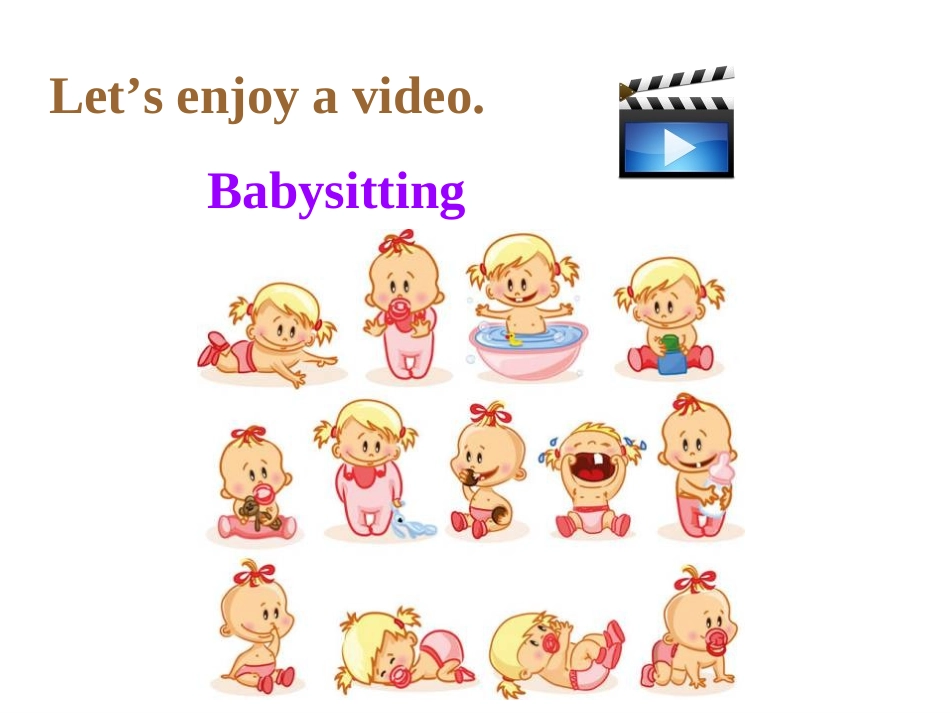 冀教八年级下册Unit1+Spring+is+Coming!L5+Babysitting+on+a+spring+day（共25张PPT）_第3页