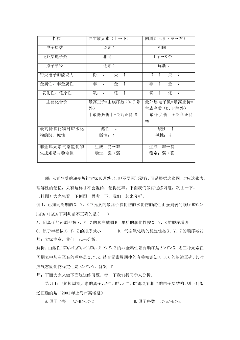 教案物质结构元素周期律_第2页