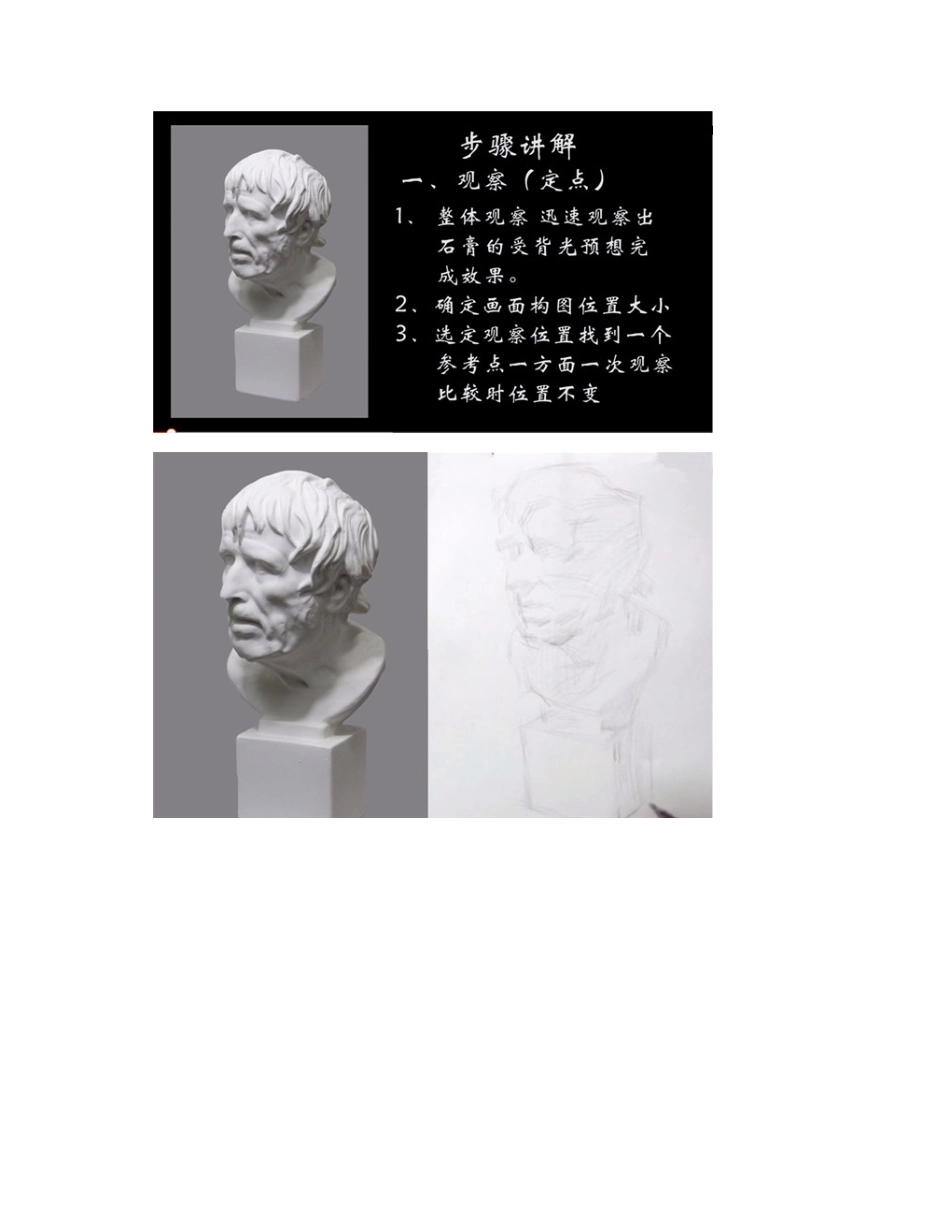 素描石膏像步骤图素描教程_第2页