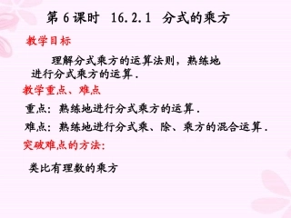 分式的乘除（2）