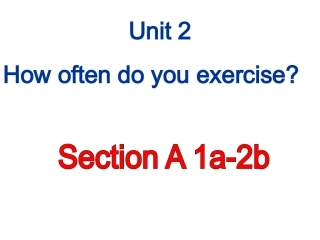 人教版新目标八上Unit2SectionA1a-2b课件