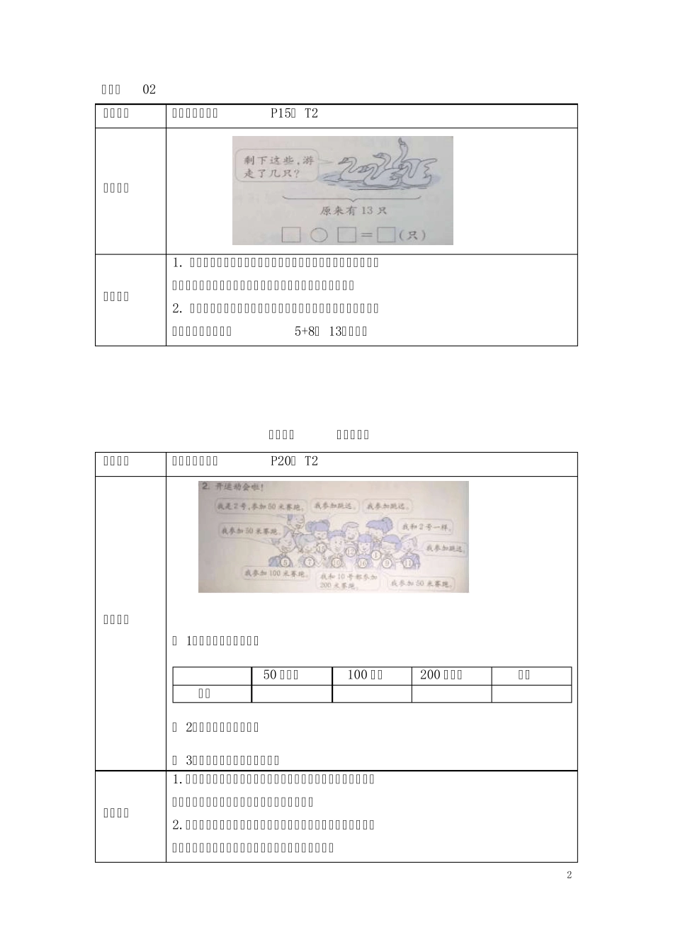 人教版一年级下册数学易错题记录与分析 _第2页