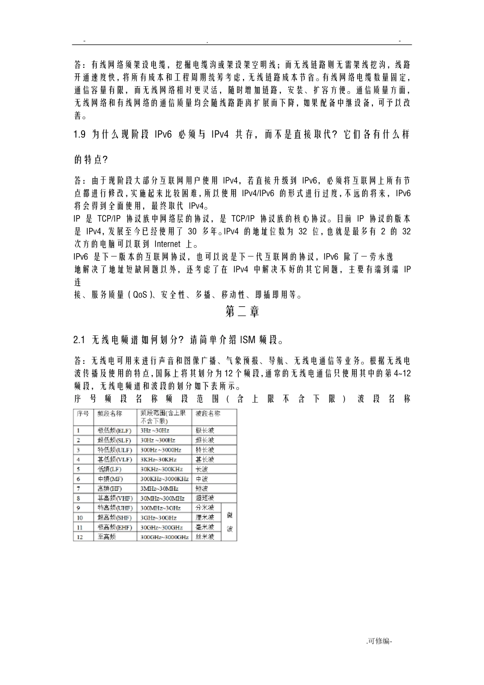 无线电网络技术课后习题答案_第2页