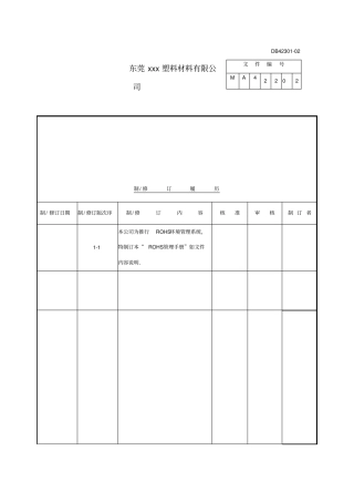 ROHS管理手册
