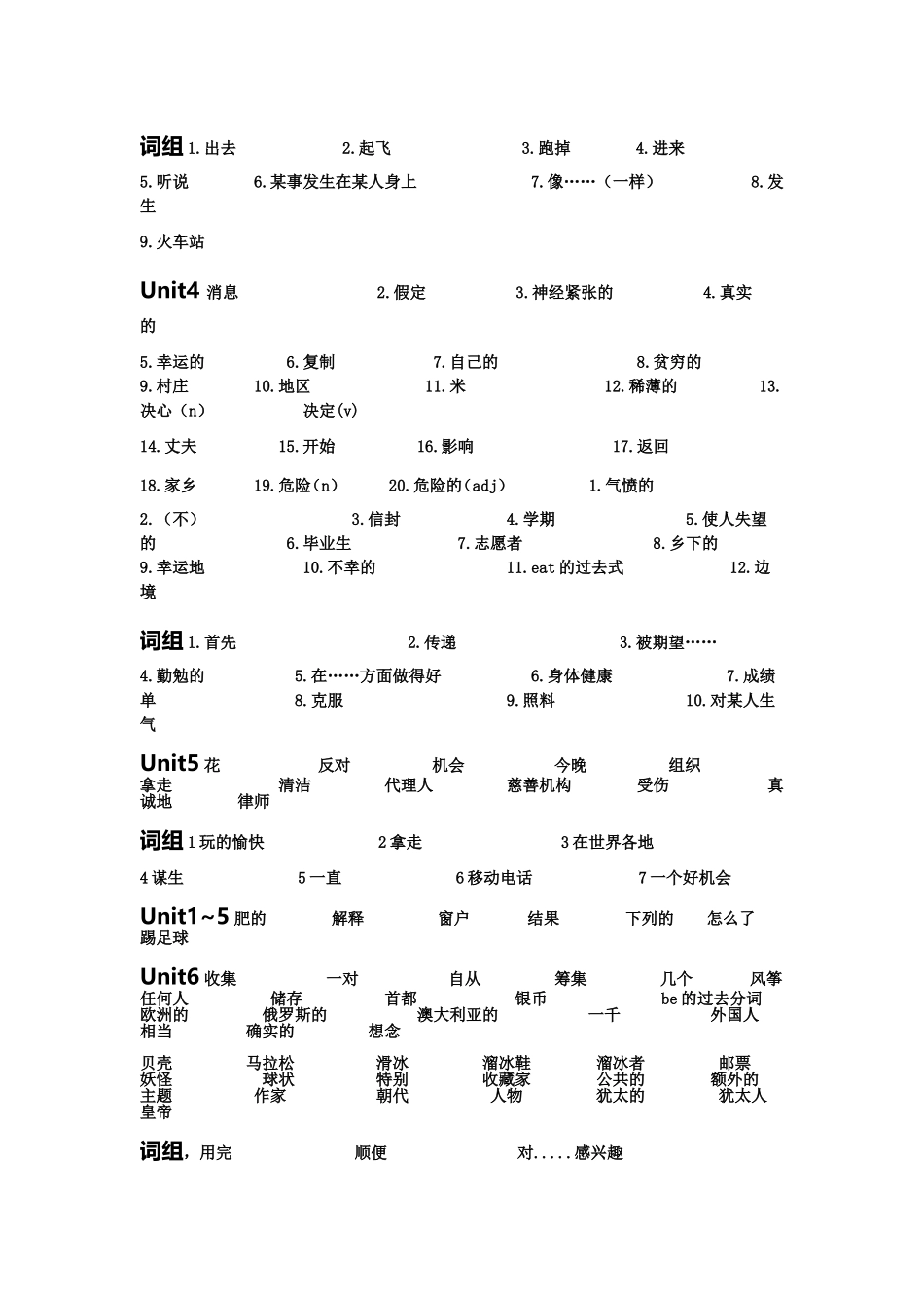 人教版英语八年级下册所有单词整理填空_第2页