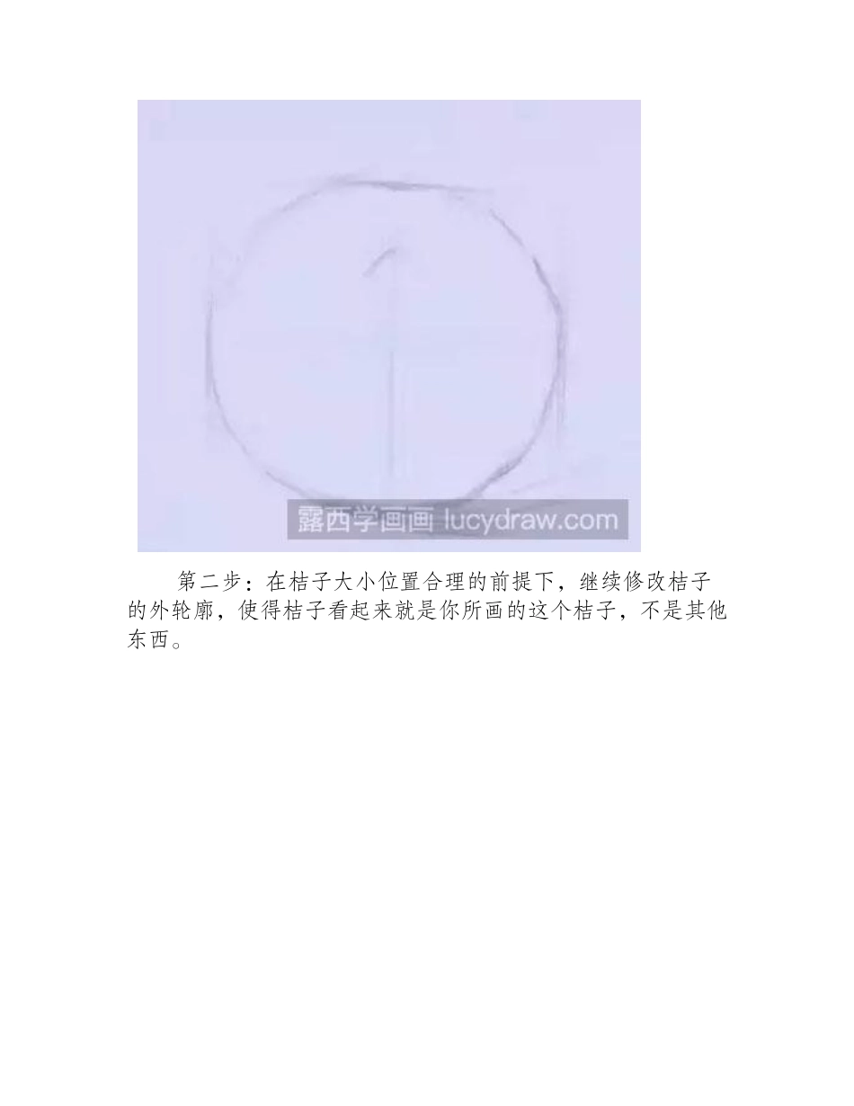素描教程-怎么用结构素描的方式绘制桔子素描教程_第2页