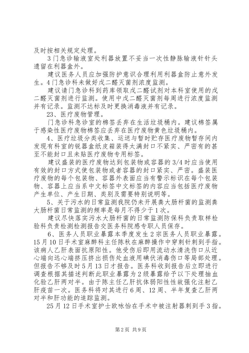 院感自查小结[精选]_第2页