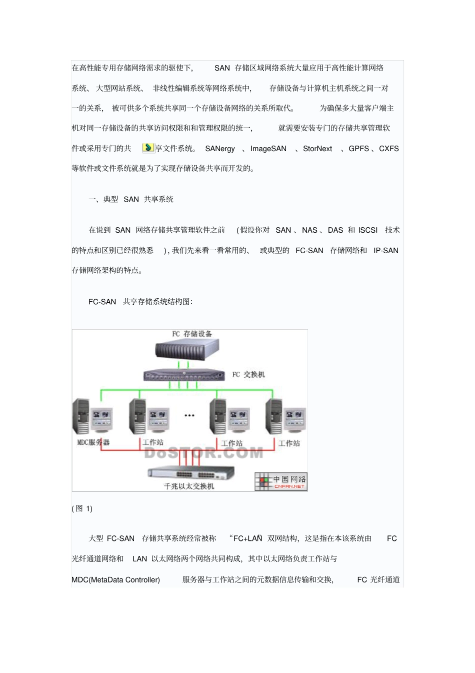 SAN网络存储共享软件全攻略剖析_第1页