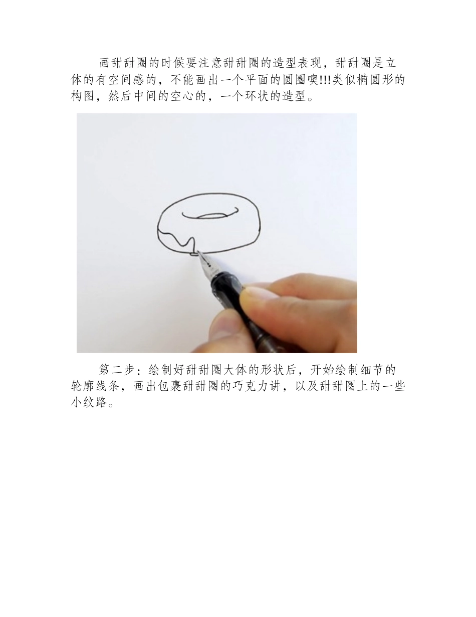 甜甜圈怎么画_甜甜圈简笔画教程简笔画教程_第2页