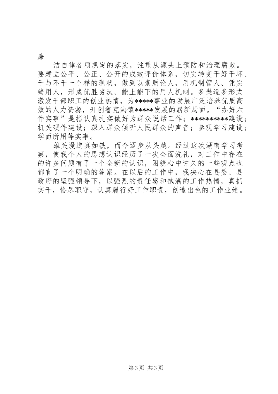 湖南学习考察心得体会_第3页