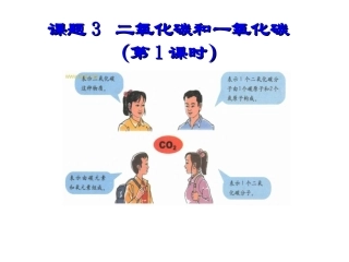 二氧化碳和一氧化碳(第一课时)
