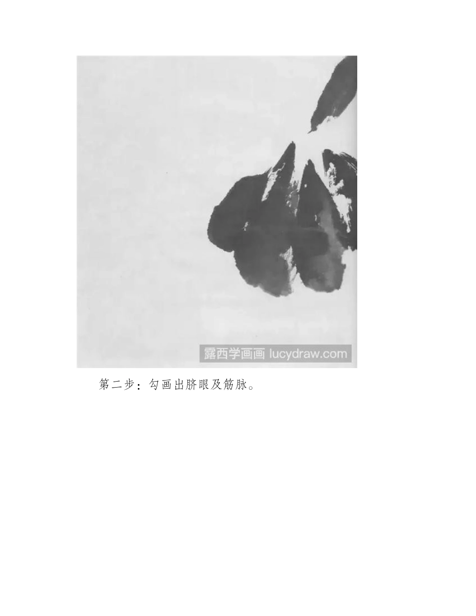 水墨荷花怎么画_荷花的水墨画法详解！国画教程2_第2页